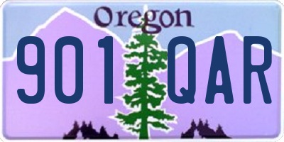 OR license plate 901QAR