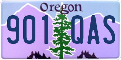 OR license plate 901QAS