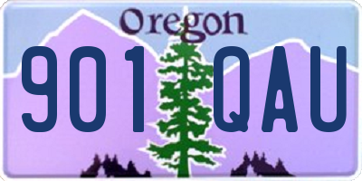 OR license plate 901QAU