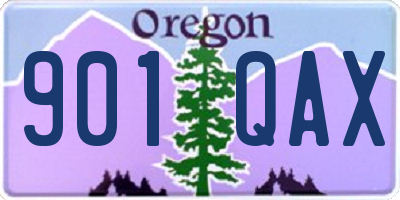 OR license plate 901QAX