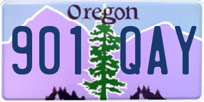 OR license plate 901QAY