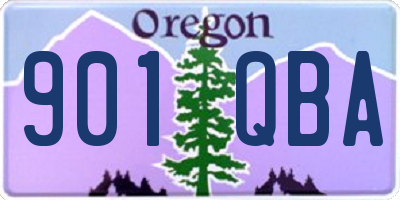 OR license plate 901QBA
