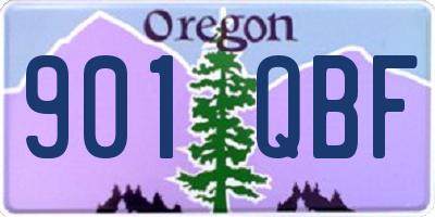 OR license plate 901QBF