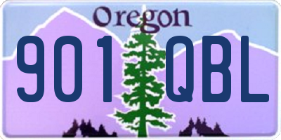 OR license plate 901QBL
