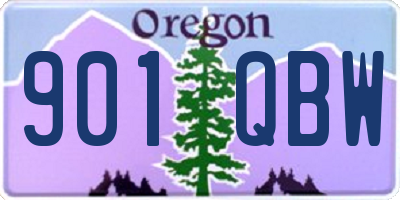 OR license plate 901QBW