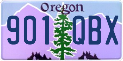 OR license plate 901QBX