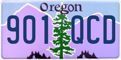 OR license plate 901QCD