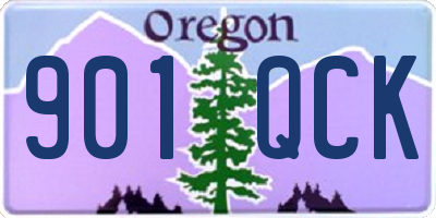 OR license plate 901QCK