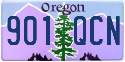 OR license plate 901QCN