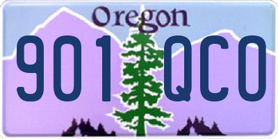 OR license plate 901QCO