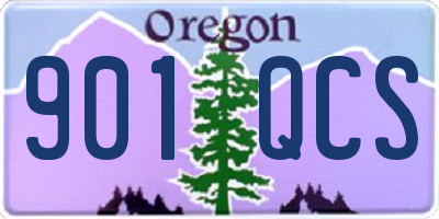 OR license plate 901QCS