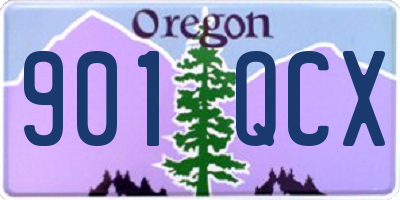 OR license plate 901QCX
