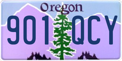 OR license plate 901QCY