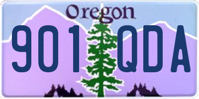 OR license plate 901QDA