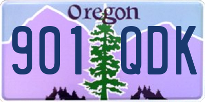OR license plate 901QDK