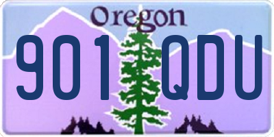 OR license plate 901QDU