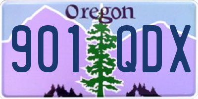 OR license plate 901QDX
