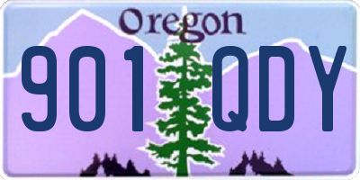 OR license plate 901QDY