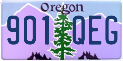 OR license plate 901QEG