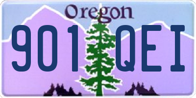 OR license plate 901QEI