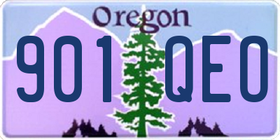 OR license plate 901QEO