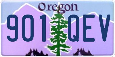 OR license plate 901QEV