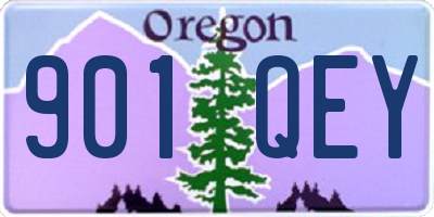 OR license plate 901QEY