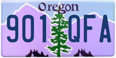 OR license plate 901QFA