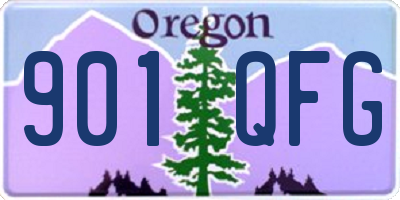 OR license plate 901QFG