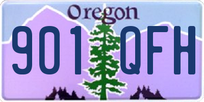 OR license plate 901QFH
