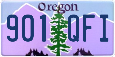 OR license plate 901QFI
