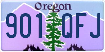 OR license plate 901QFJ