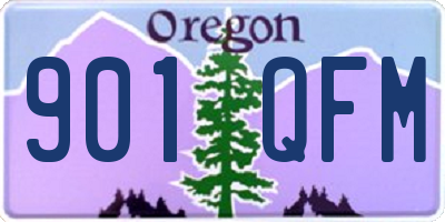 OR license plate 901QFM