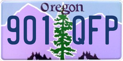 OR license plate 901QFP
