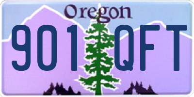 OR license plate 901QFT
