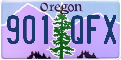 OR license plate 901QFX
