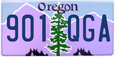 OR license plate 901QGA