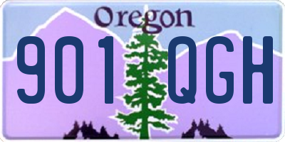 OR license plate 901QGH