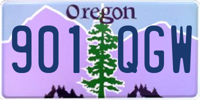 OR license plate 901QGW