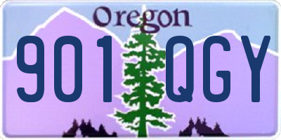 OR license plate 901QGY