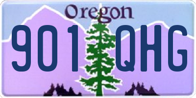 OR license plate 901QHG