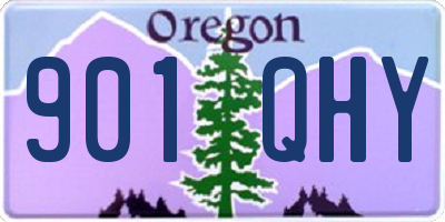 OR license plate 901QHY