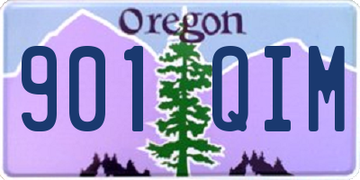 OR license plate 901QIM
