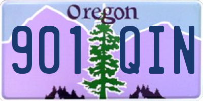 OR license plate 901QIN