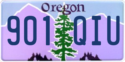 OR license plate 901QIU