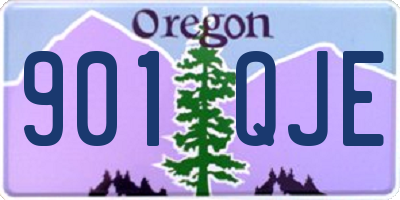 OR license plate 901QJE