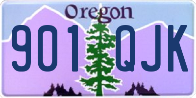 OR license plate 901QJK