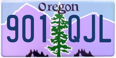 OR license plate 901QJL