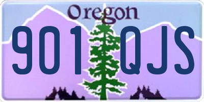 OR license plate 901QJS