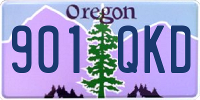 OR license plate 901QKD